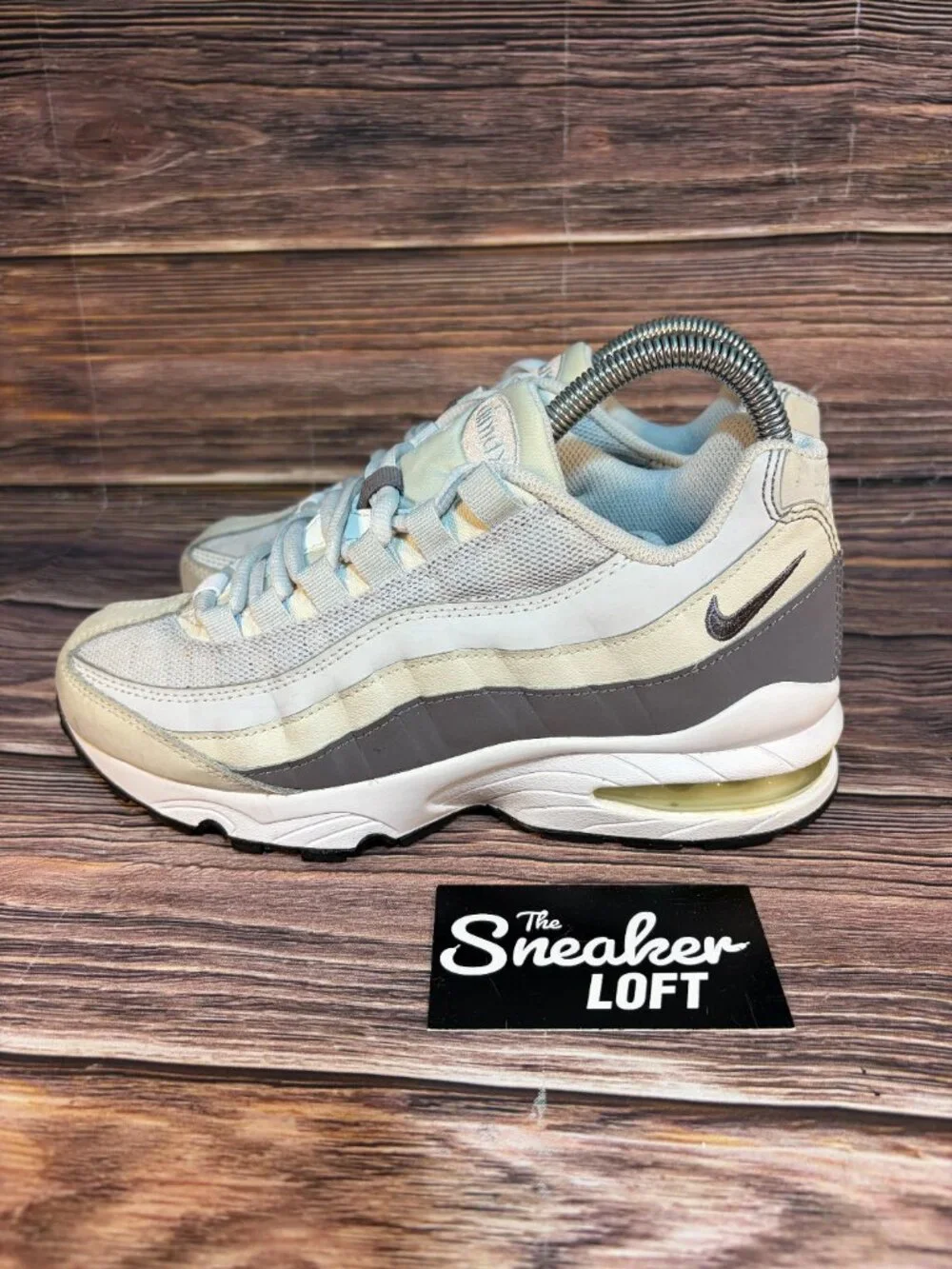 Nike Air Max 95 Women's White Gray Athletic Sneakers Size 6.5